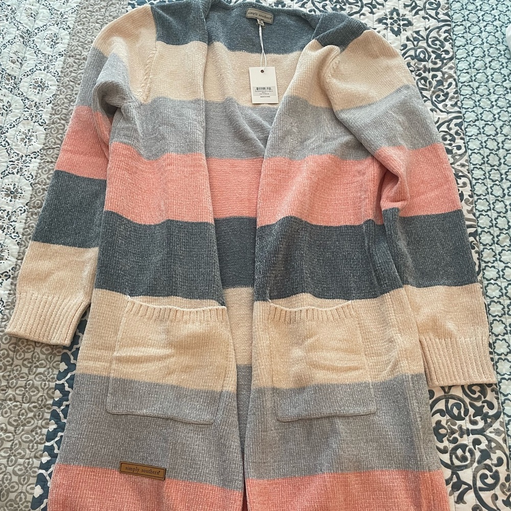 Beautiful spring long cardigan by Simply Southern